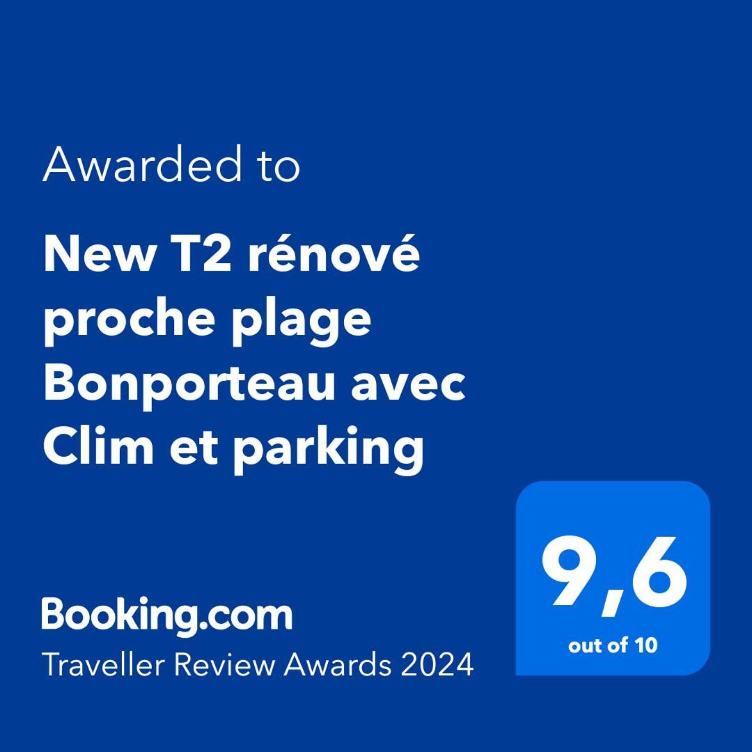 T2 Calme Proche Plage Bonporteau Avec Clim Et Parking キャバレール・シュル・メール エクステリア 写真